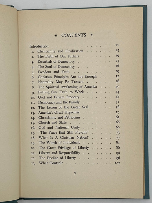 Freedom and Faith by Samuel M. Shoemaker from 1949 with ODJ