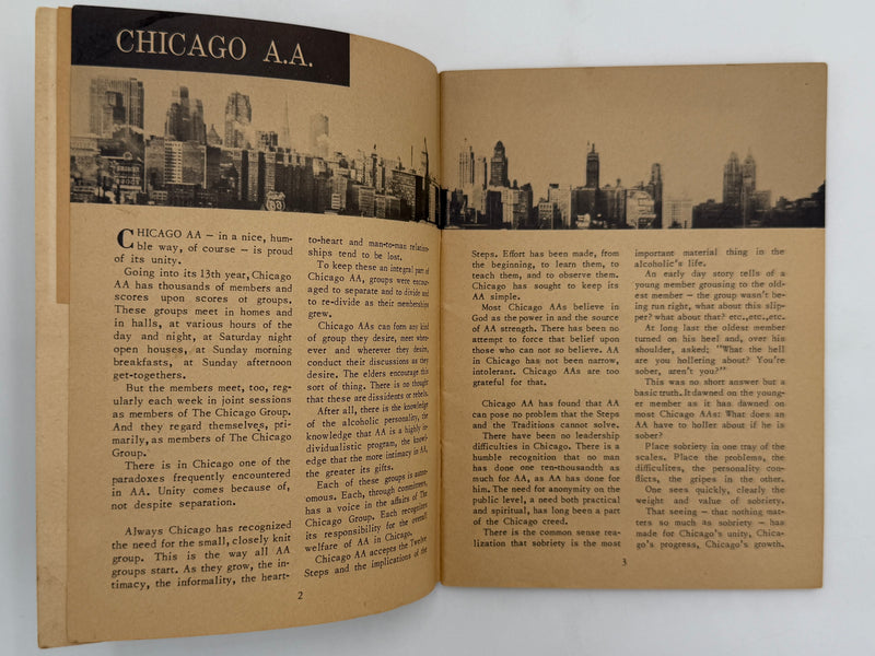 AA Grapevine from September 1951 - Chicago Early History