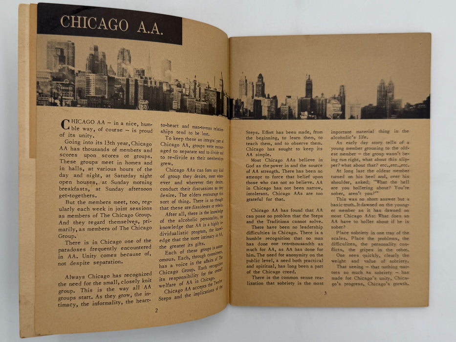AA Grapevine from September 1951 - Chicago Early History