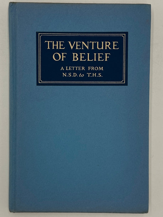 The Venture of Belief by Philip Marshall Brown - 1st Edition West Coast Collection