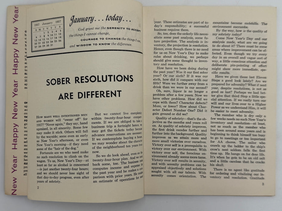 AA Grapevine January 1957 - Happy New Year