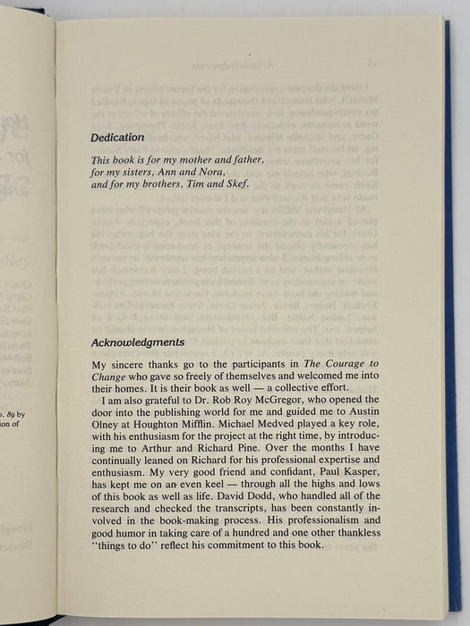 The Courage to Change: Personal Conversations with Dennis Wholey Recovery Collectibles