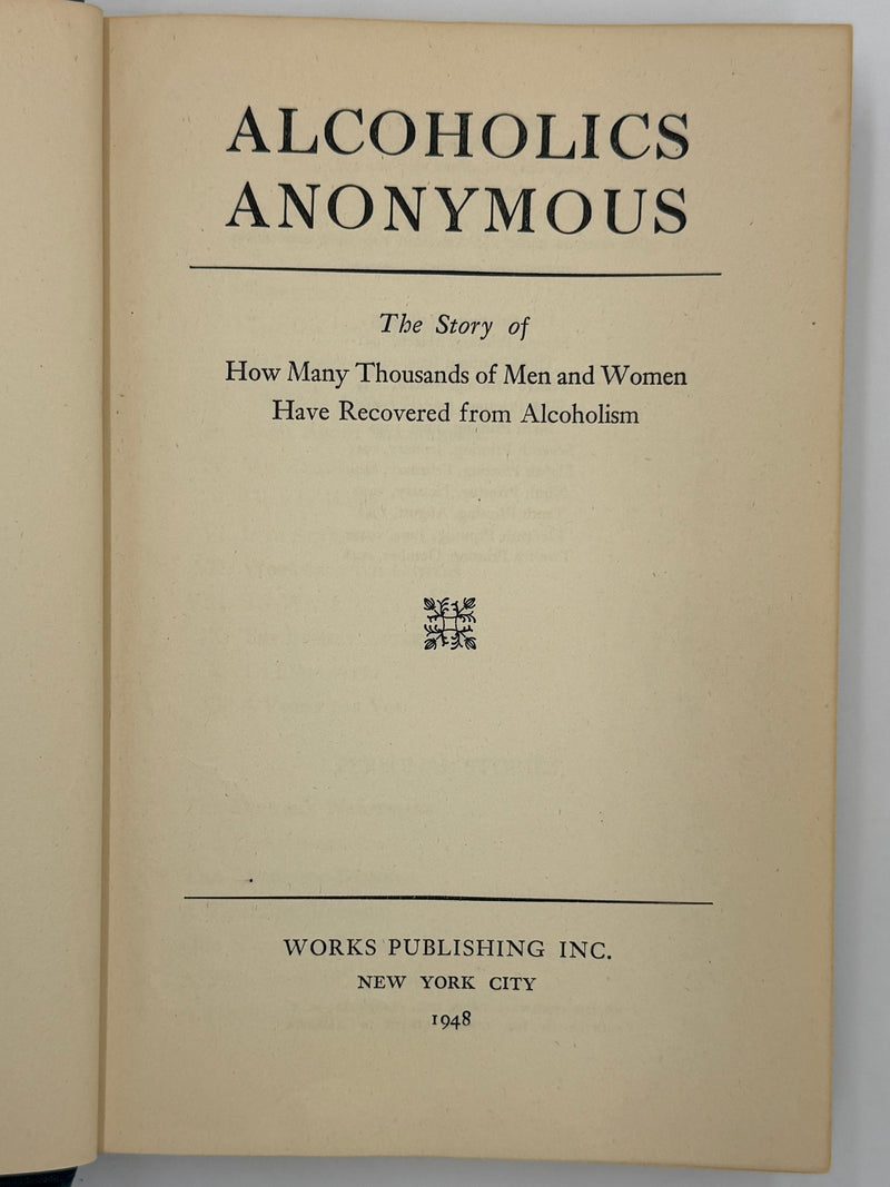 Alcoholics Anonymous First Edition 12th Printing from 1948 - ODJ