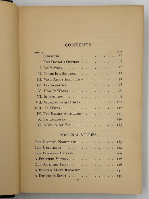 Alcoholics Anonymous First Edition 15th Printing from 1954 - ODJ