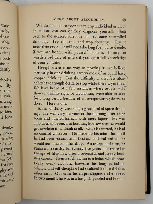 Alcoholics Anonymous First Edition 16th Printing from 1954 with ODJ