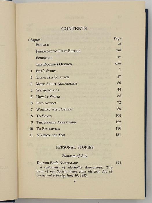 Alcoholics Anonymous Second Edition 5th Printing with ODJ