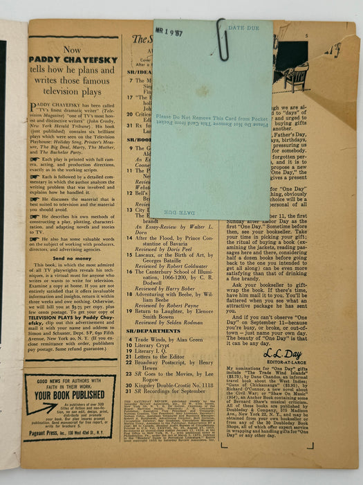 Saturday Review from August 1955 - The Big Book Bible for Alcoholics