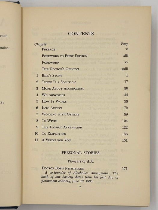 Alcoholics Anonymous Second Edition 5th Printing with ODJ