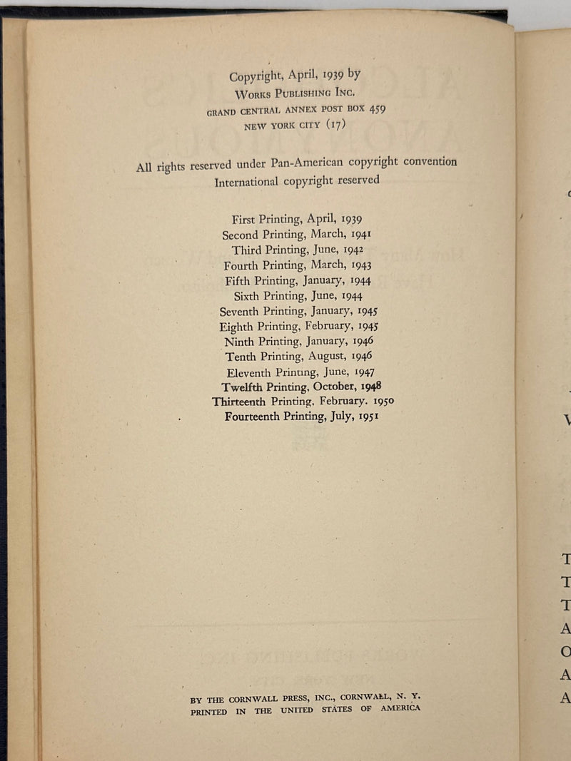 Alcoholics Anonymous First Edition 14th Printing from 1951 - ODJ