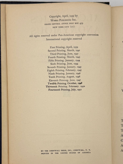 Alcoholics Anonymous First Edition 14th Printing from 1951 - ODJ