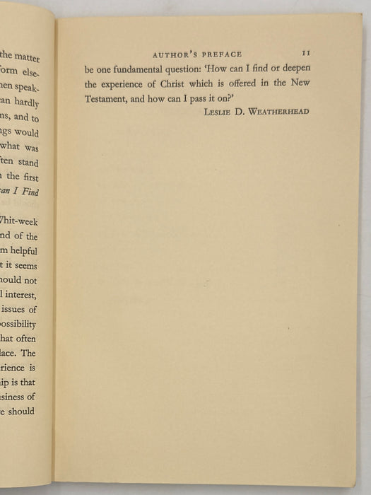 Discipleship by Leslie D. Weatherhead - Revised Edition - 1958