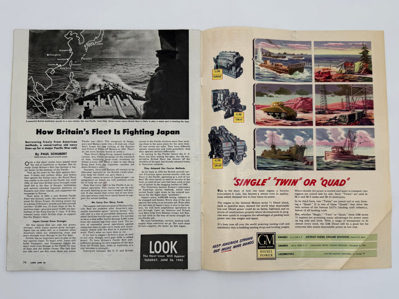 Look Magazine from June 1945 - Case History of an Alcoholic Recovery Collectibles