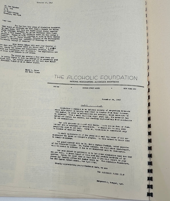 Alcoholics Anonymous 1939-1942 - The Archives of The General Service Board