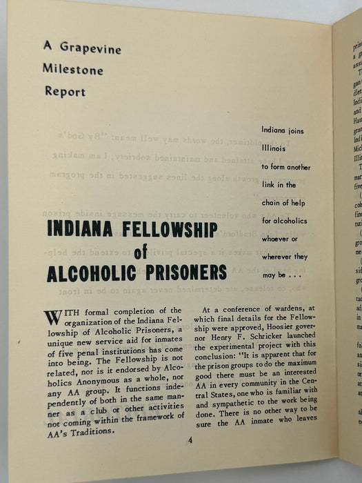 AA Grapevine from October 1952 - Tradition Six
