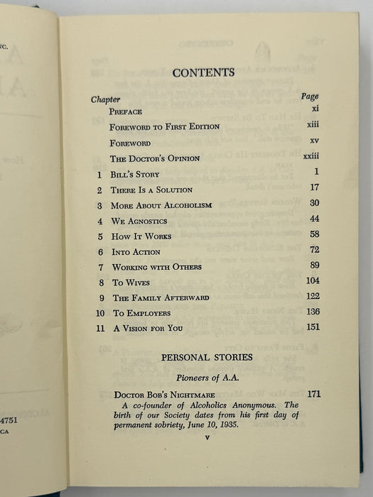 Alcoholics Anonymous Second Edition Big Book 14th Printing - ODJ