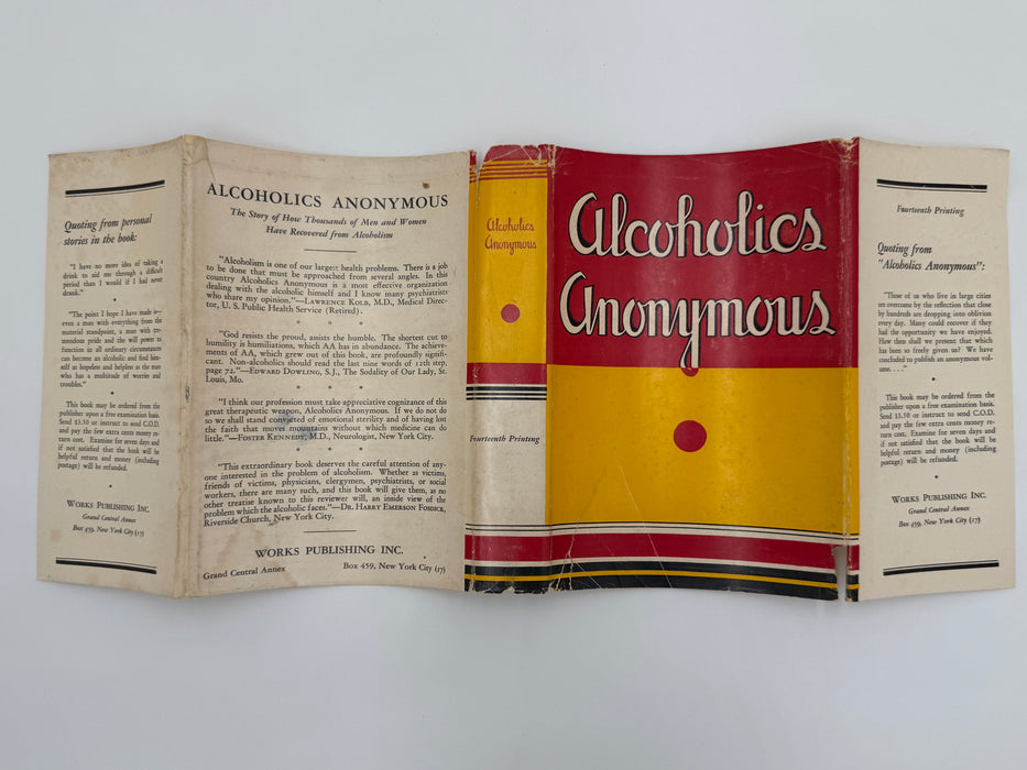 Alcoholics Anonymous First Edition 14th Printing from 1951 - ODJ