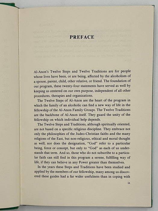 Al-Anon's Twelve Steps & Twelve Traditions - First Printing 1981 - ODJ