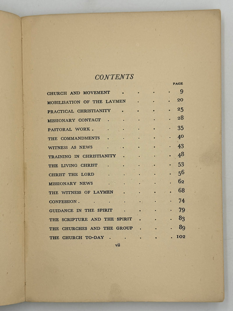 The Church and the Oxford Group by Emil Brunner