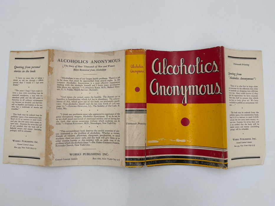 Alcoholics Anonymous First Edition 13th Printing from 1950 - ODJ