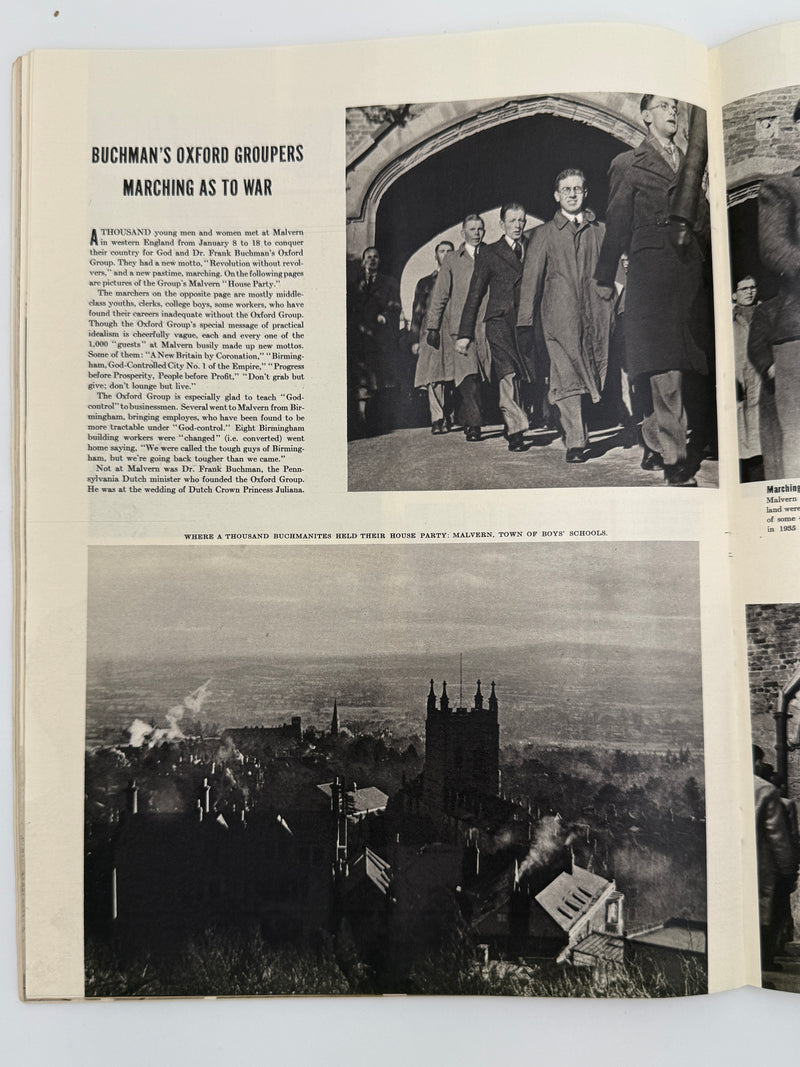 Life Magazine from February 15, 1937 - Buchman’s Oxford Groupers Marching As To War
