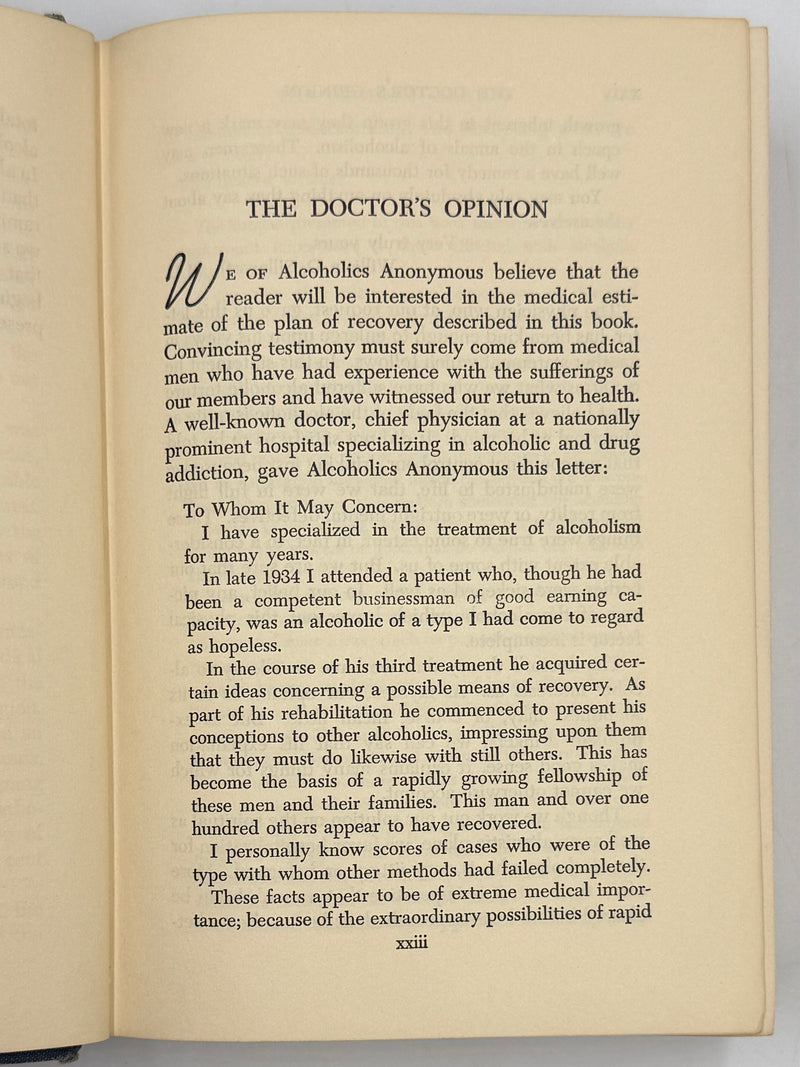 Alcoholics Anonymous — Second Edition, Sixth Printing (1963) — Reproduction Dust Jacket
