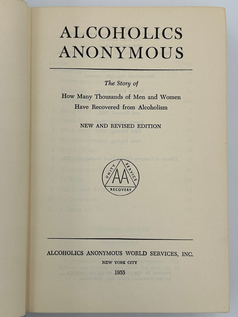 Alcoholics Anonymous Second Edition 6th Printing from 1963 - ODJ Recovery Collectibles