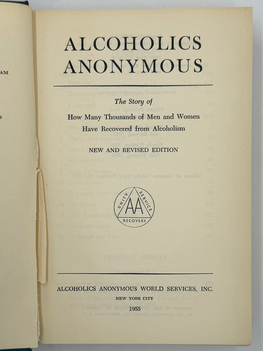 Alcoholics Anonymous Second Edition 5th Printing with ODJ