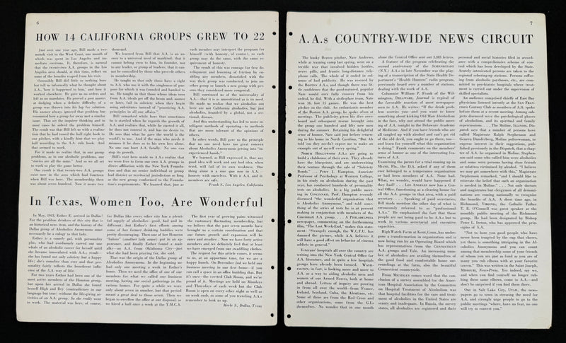 The A.A. Grapevine — January 1945 | Volume I, No. 8