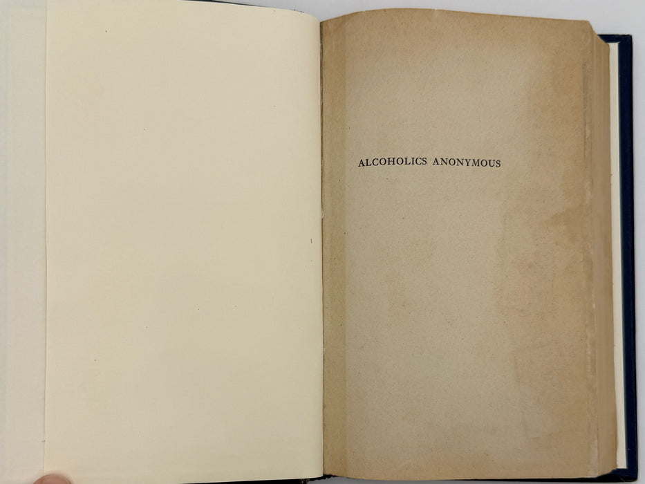 Alcoholics Anonymous Extremely RARE First Edition 7th Printing Big Book from 1945 - RDJ