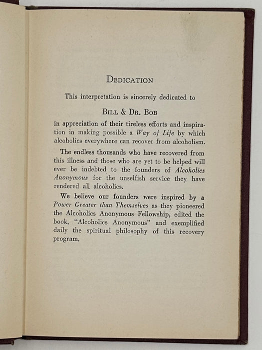 An Interpretation Of The Twelve Steps of the Alcoholics Anonymous Program - 1948 Printing