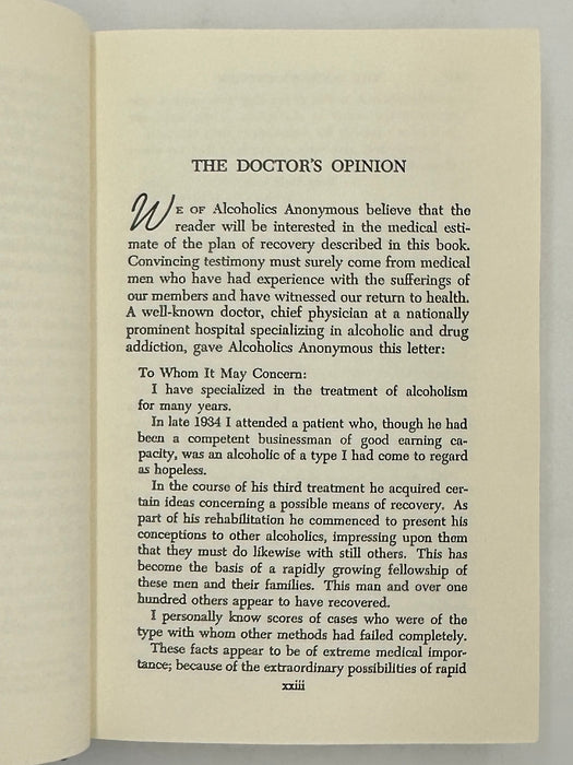 Alcoholics Anonymous 2nd Edition 16th Printing 1974 - ODJ