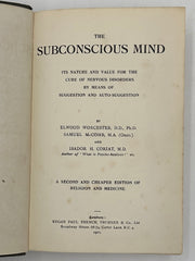 The Subconscious Mind by Worcester, McComb, Coriat - 1920 Recovery Collectibles