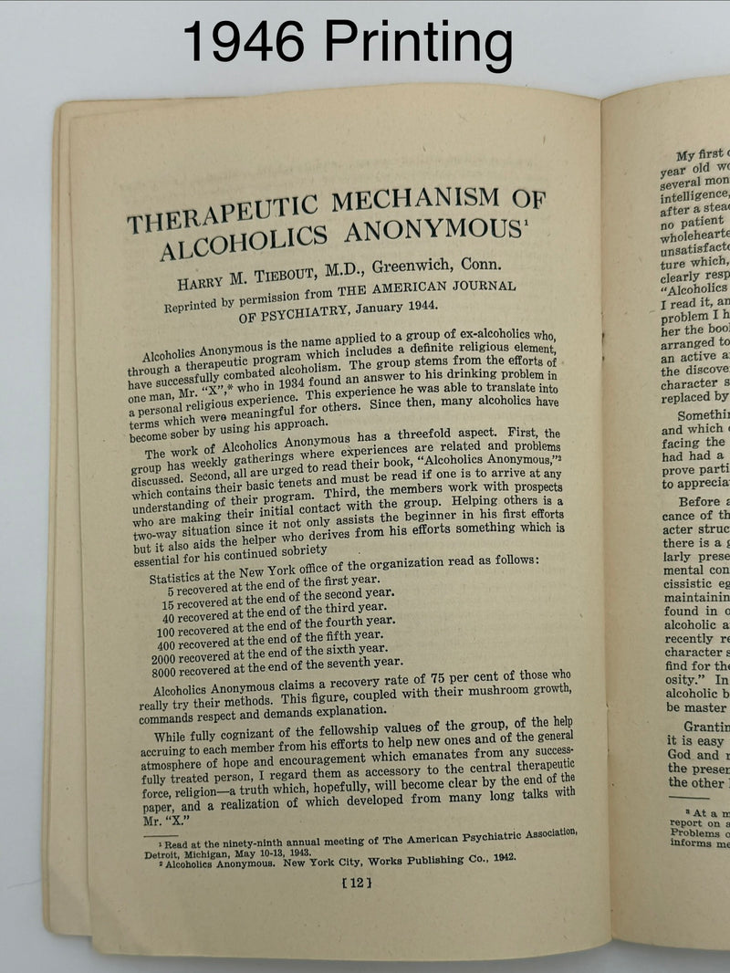 Medicine Looks at Alcoholics Anonymous — 4-Pamphlet Edition Set (1944 / 1946 / 1949 / 1953)