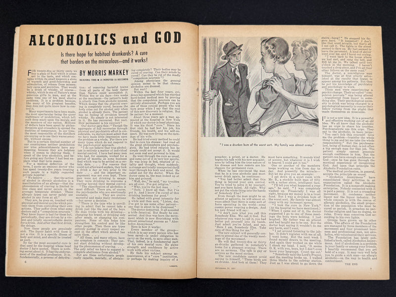 Liberty Magazine — September 30, 1939 | Featuring “Alcoholics and God” by Morris Markey