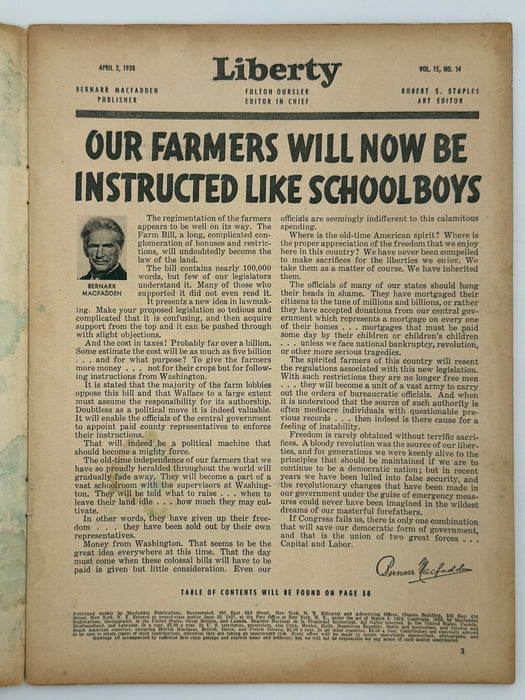 Liberty Magazine from April 1938 - Oxford Group and Sex Problems