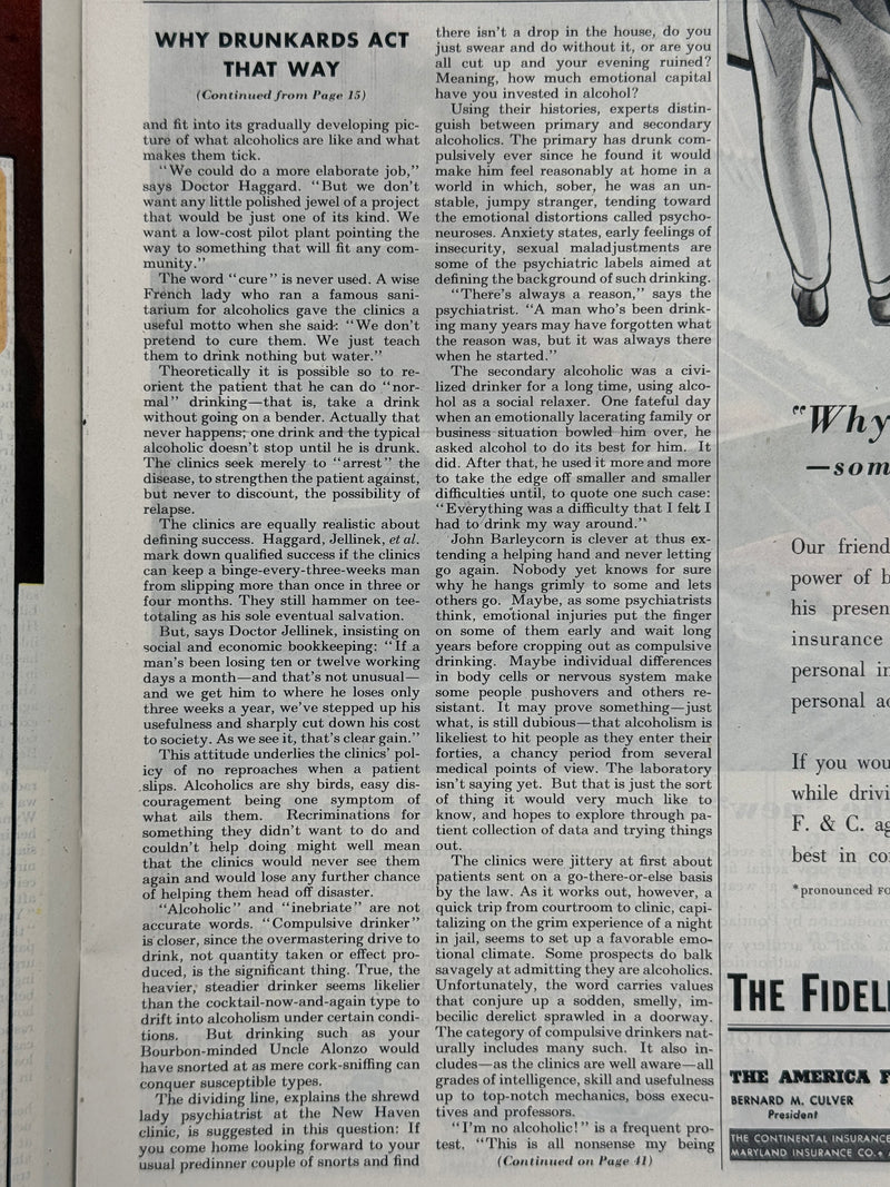 The Saturday Evening Post — May 26, 1945 Featuring “Why Drunkards Act That Way” by J.C. and Helen Furnas