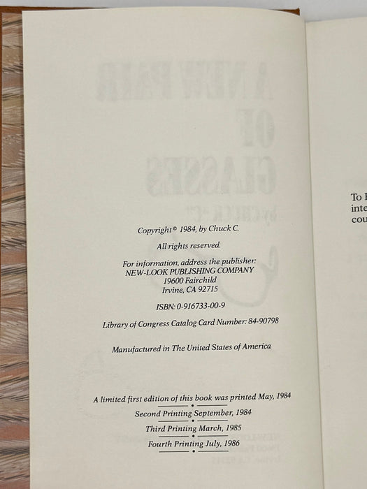 A New Pair Of Glasses by Chuck C. - 4th Printing 1986 - ODJ