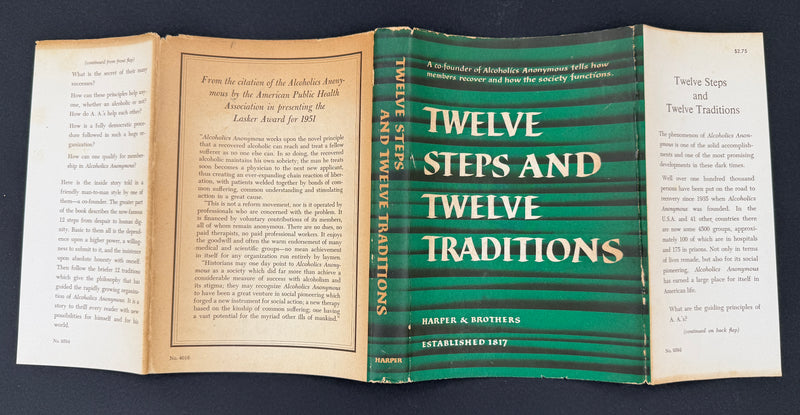 Twelve Steps and Twelve Traditions — First Printing (1953) Harper & Brothers Edition — Original Dust Jacket