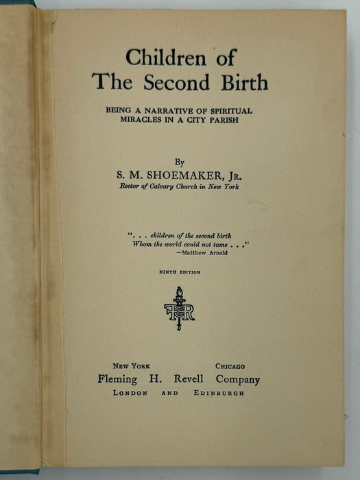 Children of the Second Birth by Samuel M. Shoemaker - Ninth Edition - ODJ Recovery Collectibles