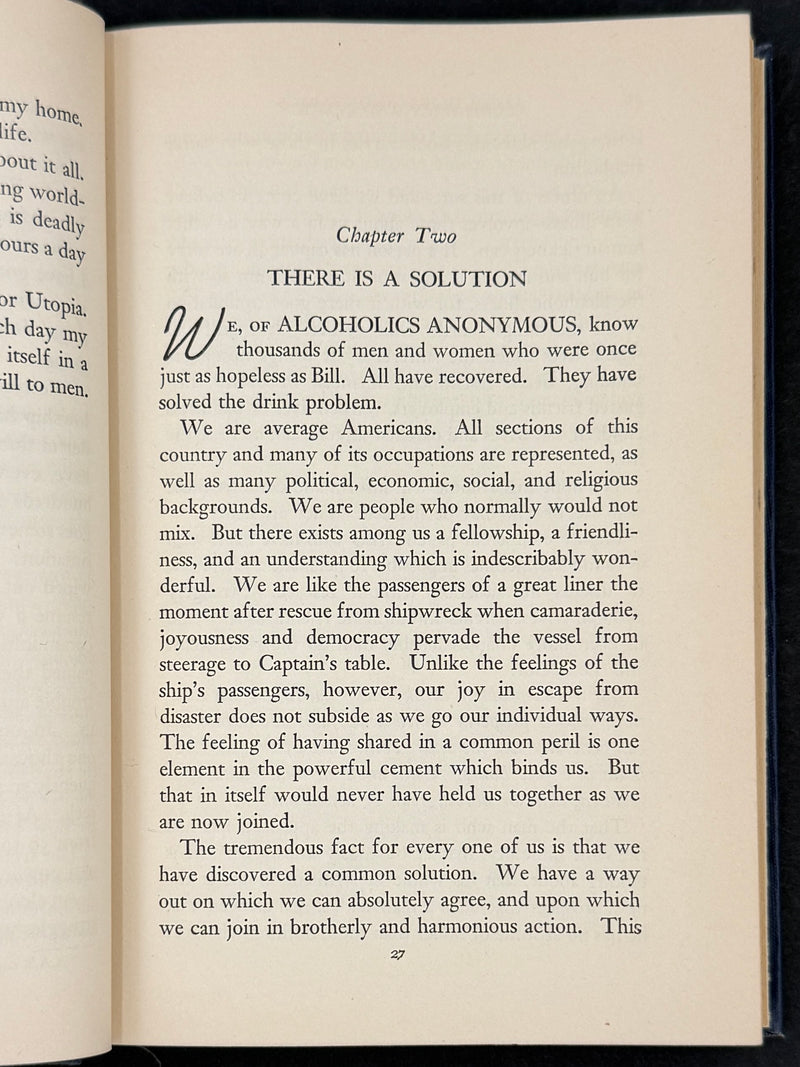Alcoholics Anonymous — First Edition, Twelfth Printing (October 1948) with Original Dust Jacket