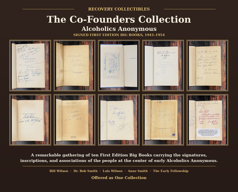 The Co-Founders Collection — Ten Signed First Edition Alcoholics Anonymous Big Books, 1941–1954