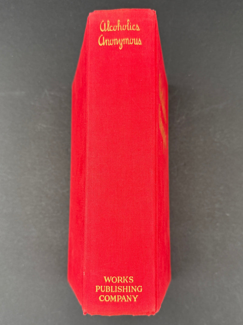 Alcoholics Anonymous Big Book — First Edition, First Printing — April 1939