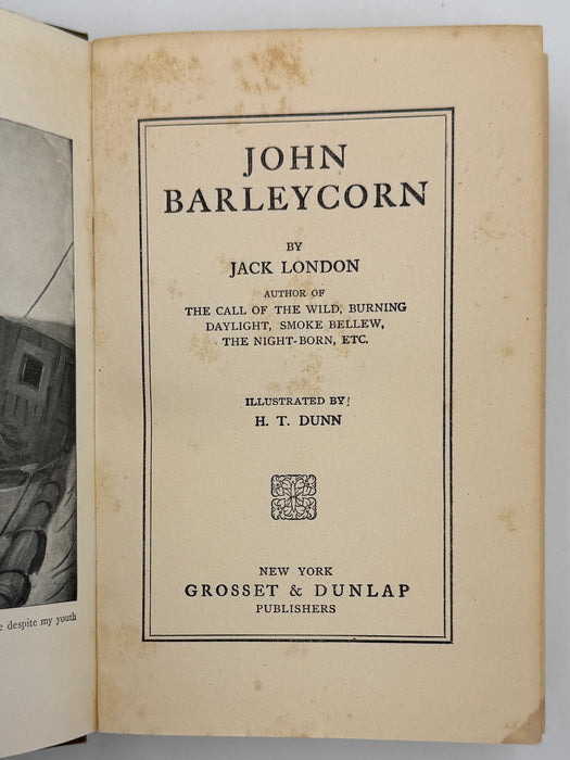 John Barleycorn by Jack London - First Printing from 1913 with ODJ