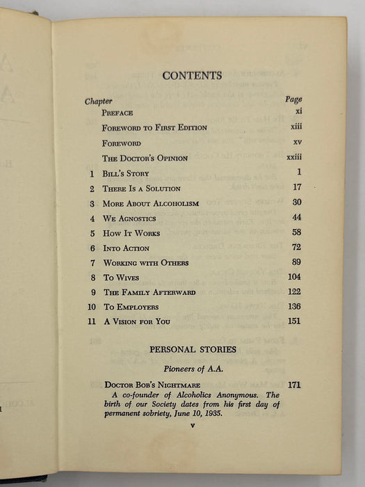 Alcoholics Anonymous Second Edition 12th Printing from 1971 - ODJ