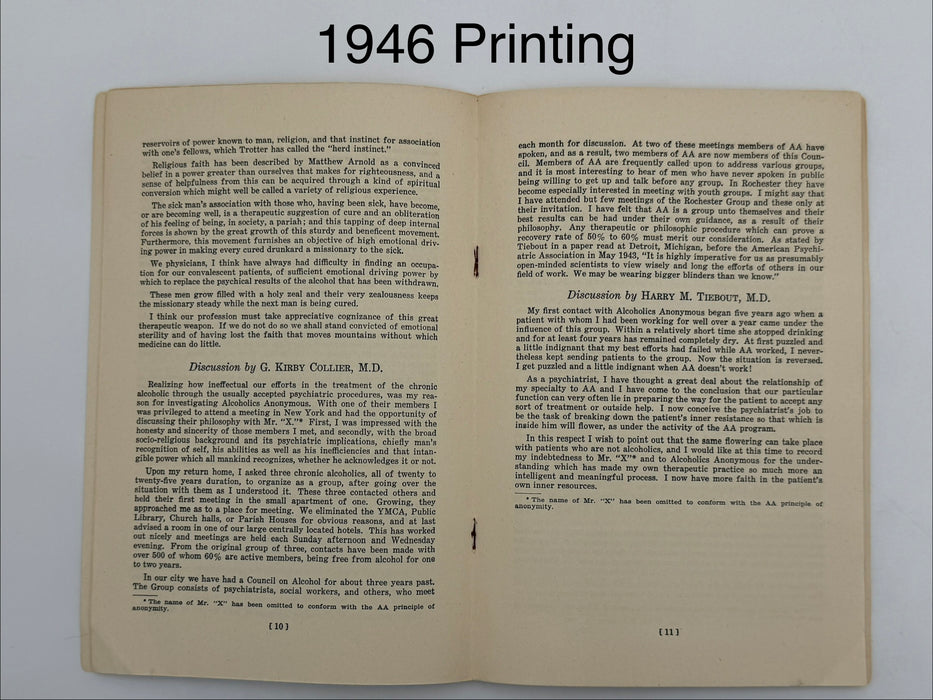Medicine Looks at Alcoholics Anonymous — 4-Pamphlet Edition Set (1944 / 1946 / 1949 / 1953)