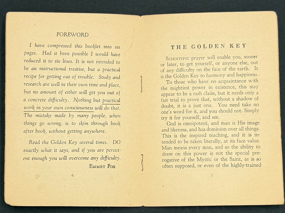 The Golden Key by Emmet Fox