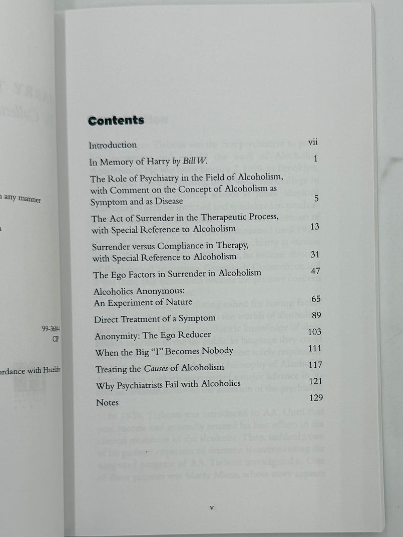 Harry Tiebout - The Collected Writings