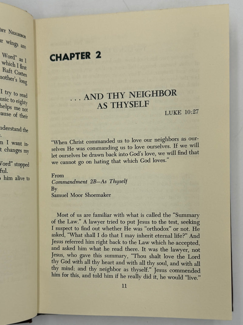 And Thy Neighbor… SAM SHOEMAKER talks about creative living