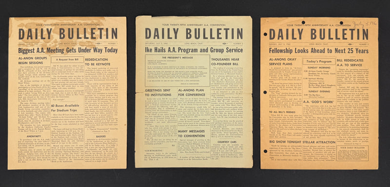 1960 Alcoholics Anonymous 25th Anniversary International Convention Collection — Long Beach, California