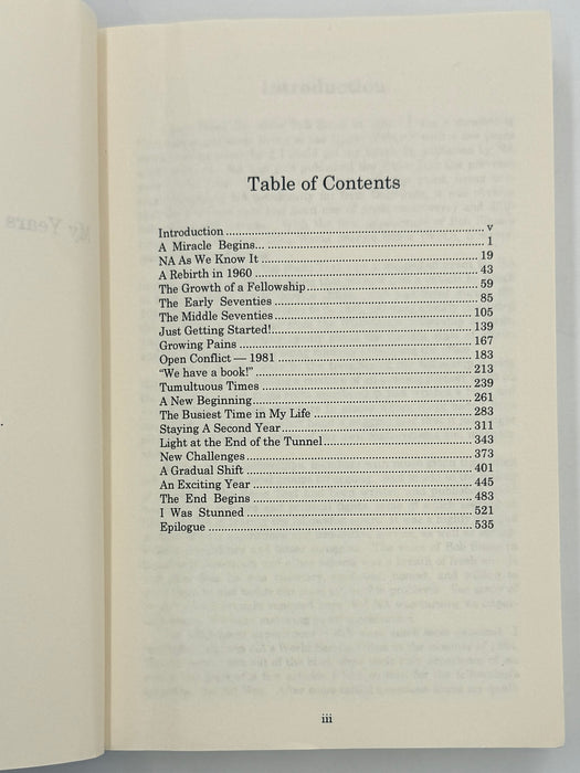 My Years with Narcotics Anonymous: A History of NA by Bob Stone